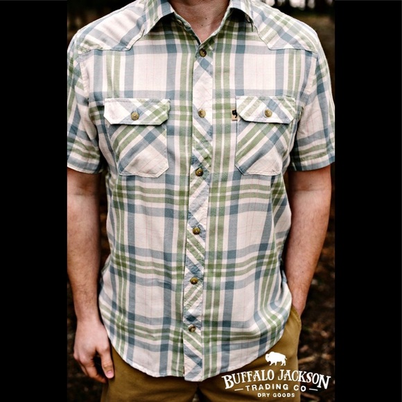 Buffalo Jackson Other - NWT Buffalo Jackson Plaid Button Down Short Sleeve